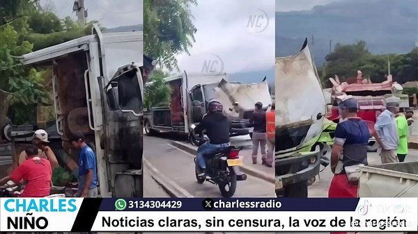 #Alerta ▶️ Un ataque violento sacudió el mediodía de este lunes en Los Patios, cuando tres hombres en motocicleta interceptaron un camión repartidor de cerveza y le prendieron fuego con un artefacto incendiario cerca de la entrada al barrio Llanitos. #LasNoticiasConCharlesNiño