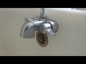 old style tub faucet washer changed