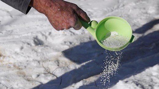 Rock salt won't melt snow and ice in extremely cold conditions, experts warn