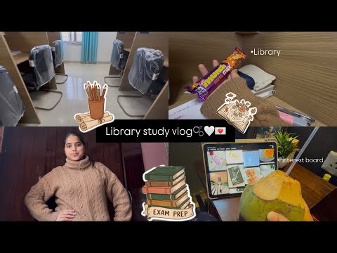 Productive Library Hours + Slow Home Routine 🌿🤍☀️🍓🫧🎀