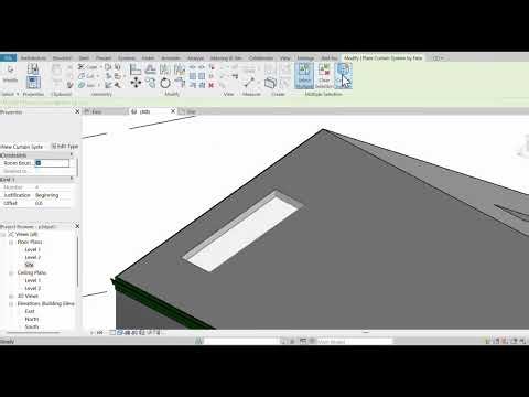 Revit Architecture Hack – Rooftop Glazing #shortvideo #revit