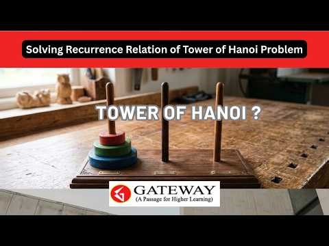 Solution of Tower of Hanoi Problem | Recursive function and its solution for Tower of Hanoi problem