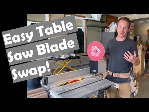 Easy Table Saw Blade Change: How To | DeWalt DWE7491RS 10" Blade Replacement