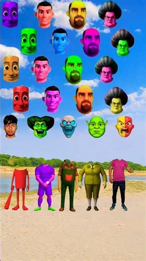 scary teacher 3D, Ronaldo dance, mr.meet danceing,Tum Tum sahoor,|&Me correct Head matching #shorts