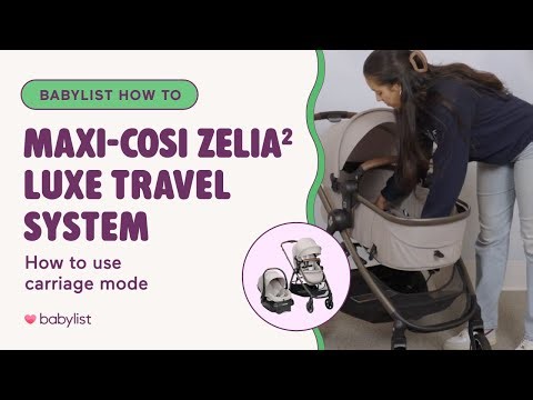 How to Use Carriage Mode on the Maxi-Cosi Zelia² Luxe | Lay Flat Infant Stroller Setup