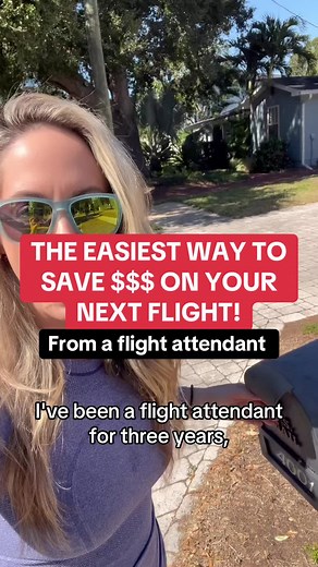The EASIEST way to save MONEY on your next flight! From a flight attendant! #moneysavingtips #googleflights #traveltips #traveltok #googleflights