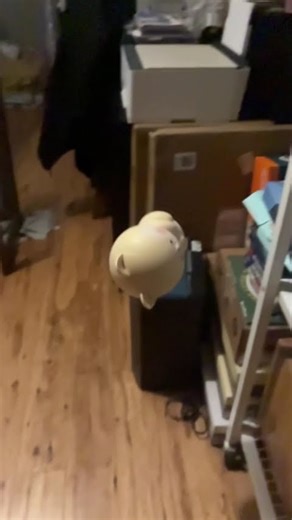 Punching a plush in slow motion