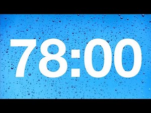 timer - 78 minute countdown with rain sound