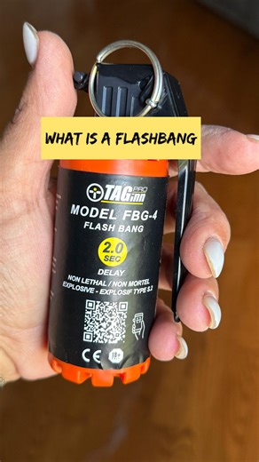 Nichelle Laus on Instagram: "Got a ton of questions after posting our last video with the FBG-4. 👀 Here’s the breakdown: ⚡️ What is it? A non-lethal distraction device (flashbang) that gives off a blinding light + 110 dB bang to disorient, not injure. ⚖️ Legality: Must be 18+ with valid ID to purchase. Regulated in Canada (Natural Resources Canada). Not a firearm, but still controlled. 🏠 Use: Primarily for training, Airsoft, or tactical scenarios. In a home intrusion, it can be used as a distr
