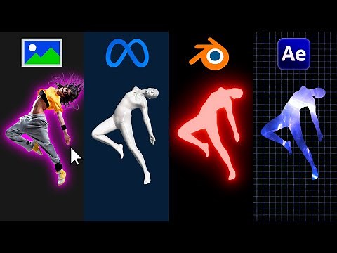 Create 3D People for Free with 1 Click for Blender and After Effects