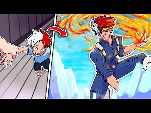 I Evolved As TODOROKI In My Hero Minecraft Mod
