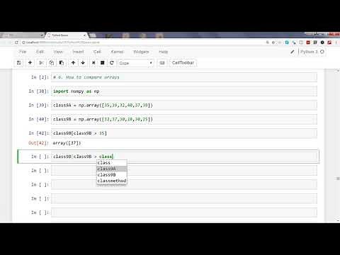 Python Numpy Array tutorial | How to Compare Numpy Arrays in Python