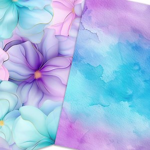 Blue Purple Digital Paper, Blue Background Bundle, Purple Texture, Scrapbook Paper, Digital Download - Etsy