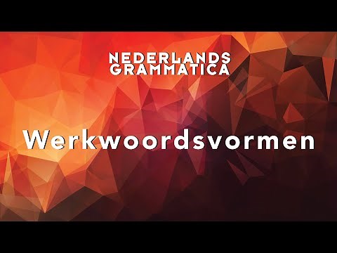 Grammatica: Werkwoordsvormen