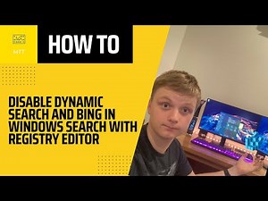 How to disable dynamic search and bing in windows search