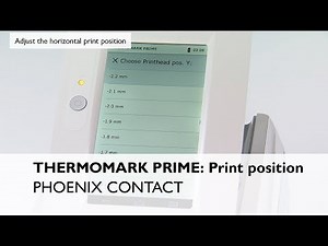 THERMOMARK PRIME – Print position