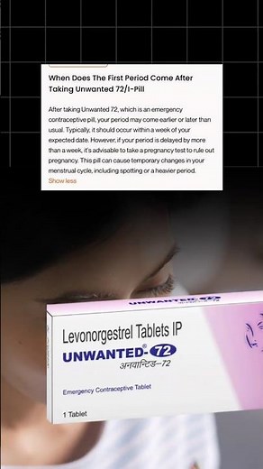 When to Expect Period After Taking i-Pill or Unwanted 72? #ipill #unwanted72 #perioddelay