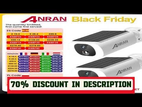 A must-have product! ANRAN 2/3/4 PCS Outdoor Wireless WIFI Camera 2.4G 3MP Battery Solar Security