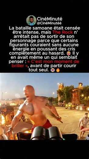 The Rock N’arrêtait Pas de Rire Pendant Cette Scène de Combat 😂🔥