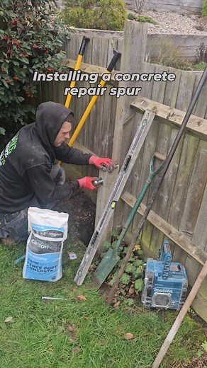 11K views · 336 reactions | More cost effective way to repairing that loose or broken fence post #trade #repair #fencing #landscaping #garden #content #reels #instagram #surrey #landscapers #uk | RKS Landscapes | Facebook