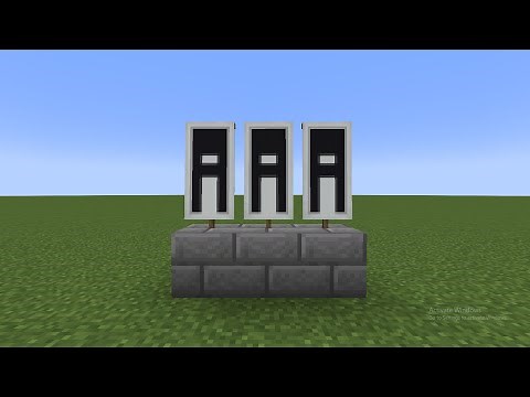 How To Make letter A Banner In Minecraft | Minecraft Alphabet Banners