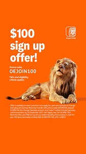 1K views · 174 reactions | You​ could pocket $100 when you sign up for an ING Orange Everyday and Savings Maximiser with promo code OEJOIN100. T&Cs and eligibility criteria apply. | ING Australia | Facebook
