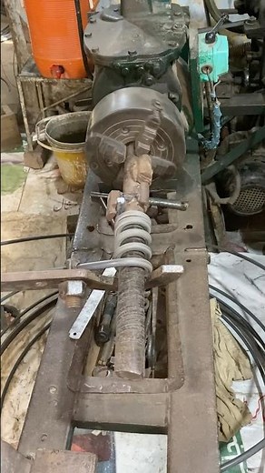 Making 12mm rod turns into spring -just skills #shorts #diy