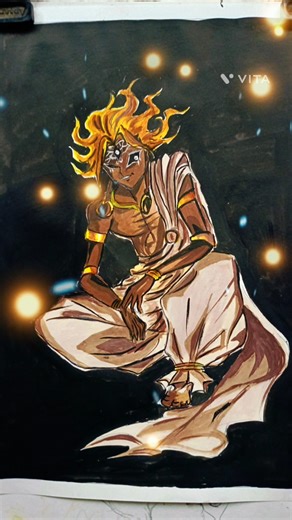 Drawing Hazun The Cosmic Error! 🌌 #shorts #drawing #anime #hazun #animegod #art #naruto #goku