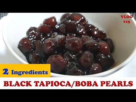 HOW TO MAKE CHEWY BOBA PEARLS(TAPIOCA PEARLS)FROM SCRATCH USING ONLY TWO INGREDIENTS | HOMEMADE SAGO