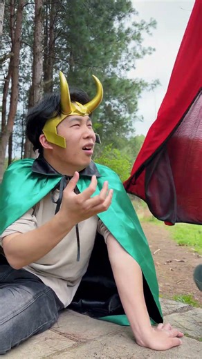 Would you water flowers like Loki when you're exploring the wilderness?#outdoors #camping