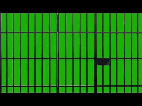 Jail Prison Green Screen 4K | Prison Cell Door Open | VFX Stock Footage