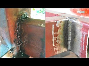 not all know, how to weld vertically for the correct thin square tube ( T joint )