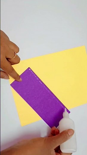 Yellow and Violet File cover decoration | How to decorate project file | Assignment cover design