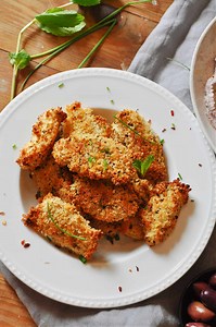 Crispy Vegan Oven Fried Artichoke Hearts
