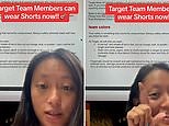 Elated Target employee says team members can wear shorts
