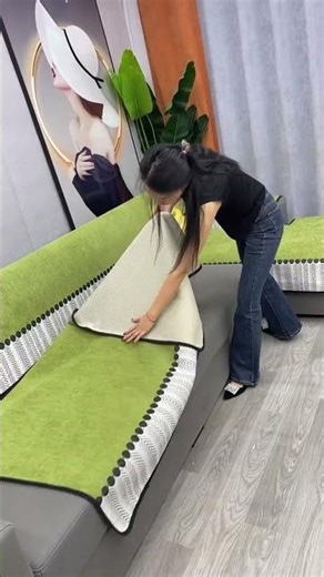 Transform Your Sofa at Home with This Easy Cover Hack! #Shorts#SofaCover #HomeMakeover