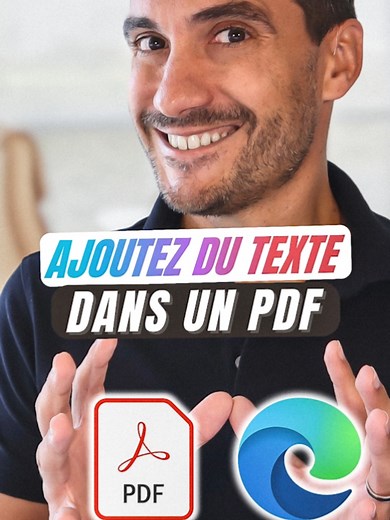 Ajouter du texte dans un PDF avec Microsoft Edge