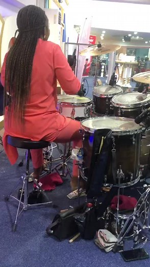 The Power of Praise: Abigail the Drum Warrior at Church