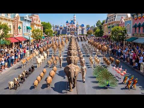 Animal Parade Disneyland 2026 🐭 Magical Wildlife Parade & Disney Street Spectacle