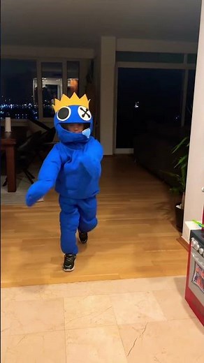 Blue of Rainbow friends ( DIY costume ) #rainbowfriends # #roblox #diy #halloween