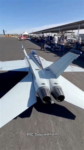 A closer look at the new 1:4.3 scale F18F Super Hornet by T-One Models. The details are amazing. Available from Pacific RC Jets. She’s a beautiful beast. It’s supposed to be the largest scale RC F18 in the world. Take off weight is 50-55kg. #Warbird #sunvalleyfliers #winterwarbirds #rcjetrally #RCWarbird #rcsquadron #RCPlanes #rcaviation #RCPlane #militaryplane #RCAirplane #militaryjet #Radiocontrol #aviationgeek #RemoteControlPlane #RCHobby #aviationvideos #RCModel #rcplanereels #Aviation #Tone