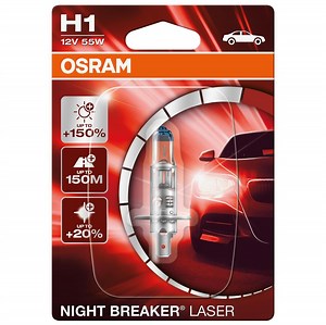 64150NL-01B OSRAM NIGHT BREAKER LASER next Generation H1 12V 55W P14.5s, 4050K, Halogen High beam bulb | AUTODOC price and review