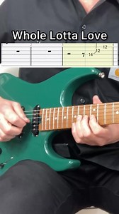 Whole Lotta Love Guitar Get over 200 pdf Tabs on patreon.com/1jour1riff #guitartabs #guitarcover #learnguitar #coursdeguitare #guitarsolo #guitarstagram #fypシ | Skid Vyk