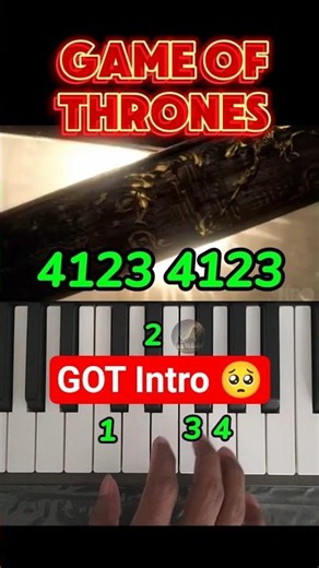 Game of Thrones Intro Easy Piano Tutorial #shorts #pianotutorial #got
