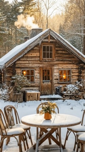 “No notifications, no deadlines, just warmth, silence, and space to breathe… is this your kind of life?”#cozycabin #wintervibes #cabinlife #hygge #cozycore #love #nature | Explore Cabin