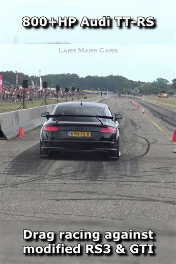 800+HP Audi TT-RS 1/4 mile dragrace