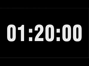 1 Hour 20 Minute Timer Countdown / 80 Minute Timer Countdown | 1:20:00