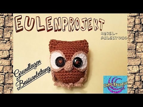 Eule häkeln lernen, step by step