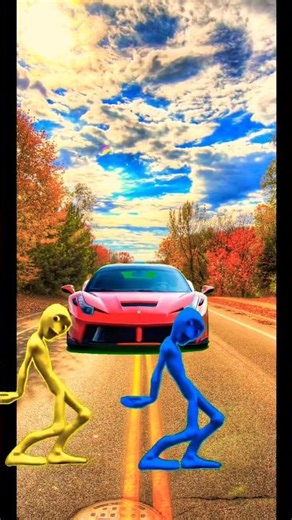 Alien v/s car 🚗#funny#cartoon#alien#trending#funny#car