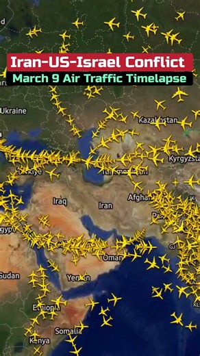 9-Mar Air Traffic Status: Global Air Travel ✈️ Disrupted by US–Israel–Iran War 🚀
